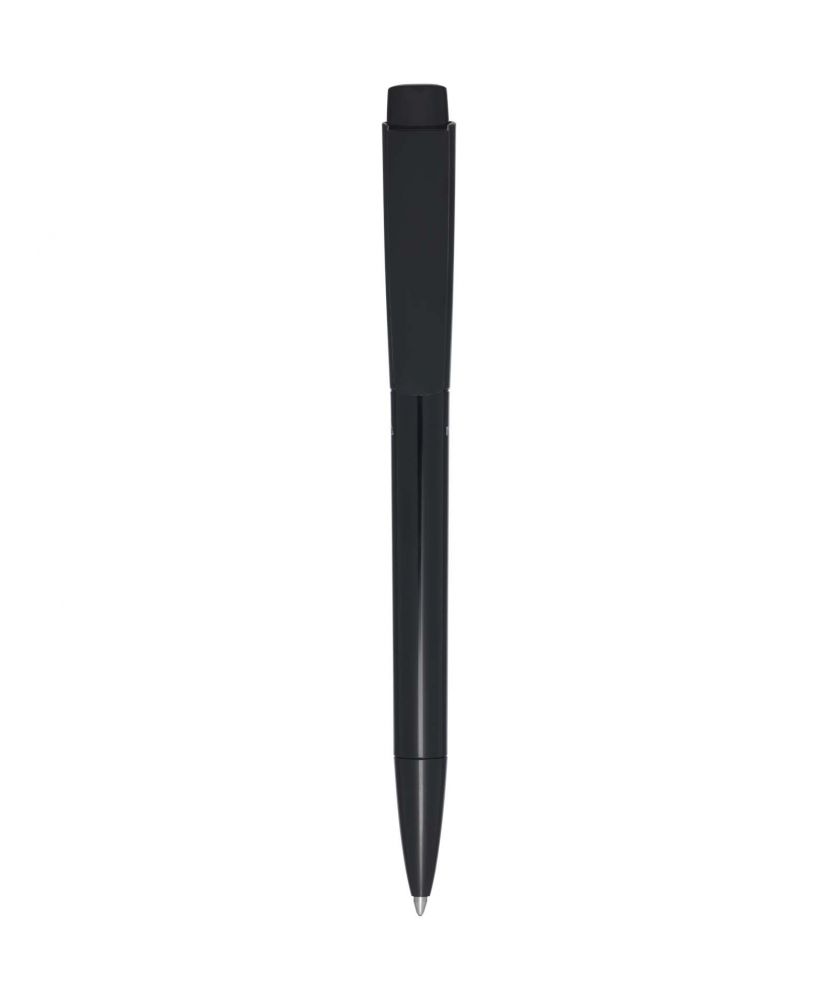 Stylo bille Martha en plastique recyclé personnalisé (encre noire) Stylos publicitaire