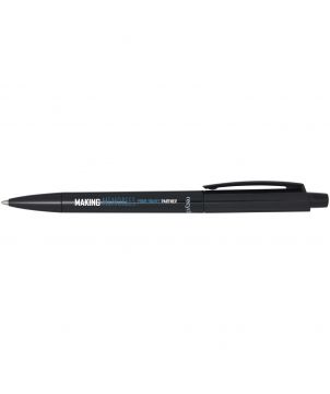 Stylo bille Martha en plastique recyclé personnalisé (encre noire) Stylos publicitaire