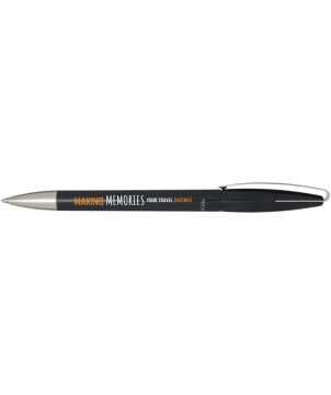 Stylo bille Ana en plastique recyclé personnalisé (encre bleue) Stylos publicitaire