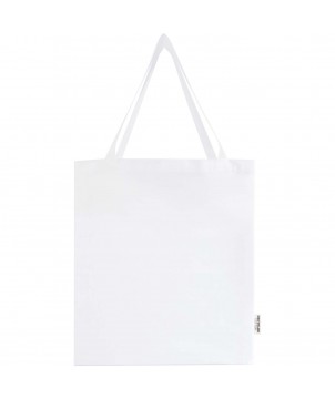 Sacs Shopping et Tote Bags - Sac shopping à soufflets Madras en coton recyclé 140 g/m² certifié GRS 12L | PRINTECOM