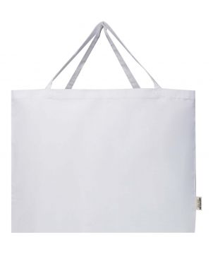 Grand tote bag coton recyclé GRS personnalisé 220 g 40 L Odessa Sacs Shopping et Tote Bags publicitaire