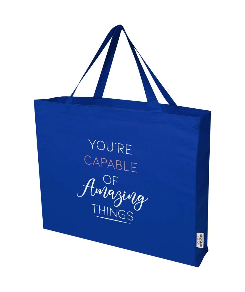 Grand tote bag coton recyclé GRS personnalisé 220 g 40 L Odessa