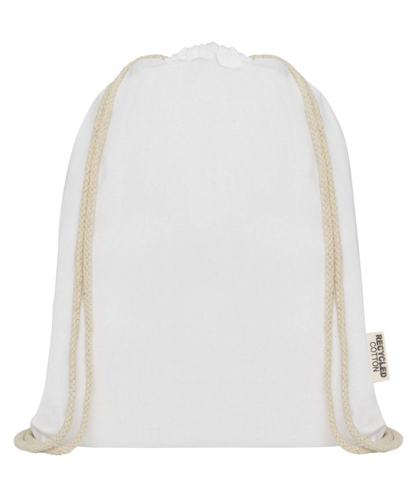 Sacs à dos - Sac avec cordon Oregon en coton recyclé 140 g/m² certifié GRS | PRINTECOM