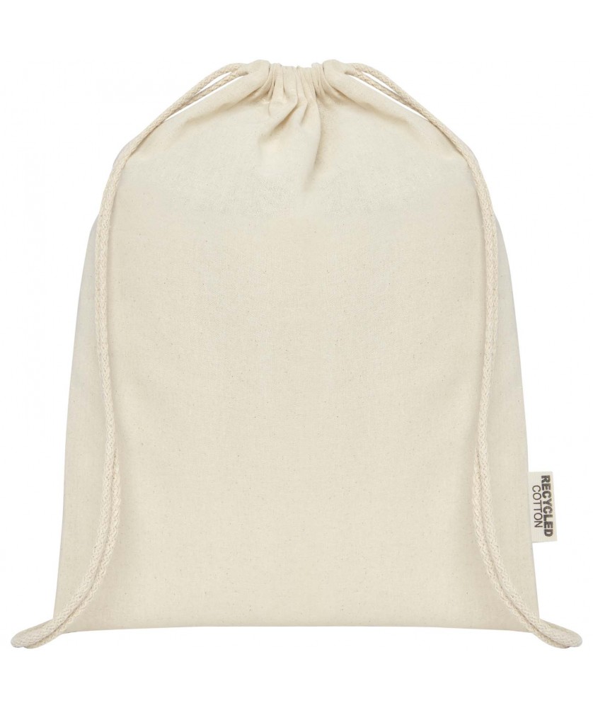 Sacs à dos - Sac avec cordon Oregon en coton recyclé 140 g/m² certifié GRS | PRINTECOM