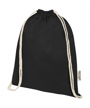Sacs à dos - Sac avec cordon Oregon en coton recyclé 140 g/m² certifié GRS | PRINTECOM