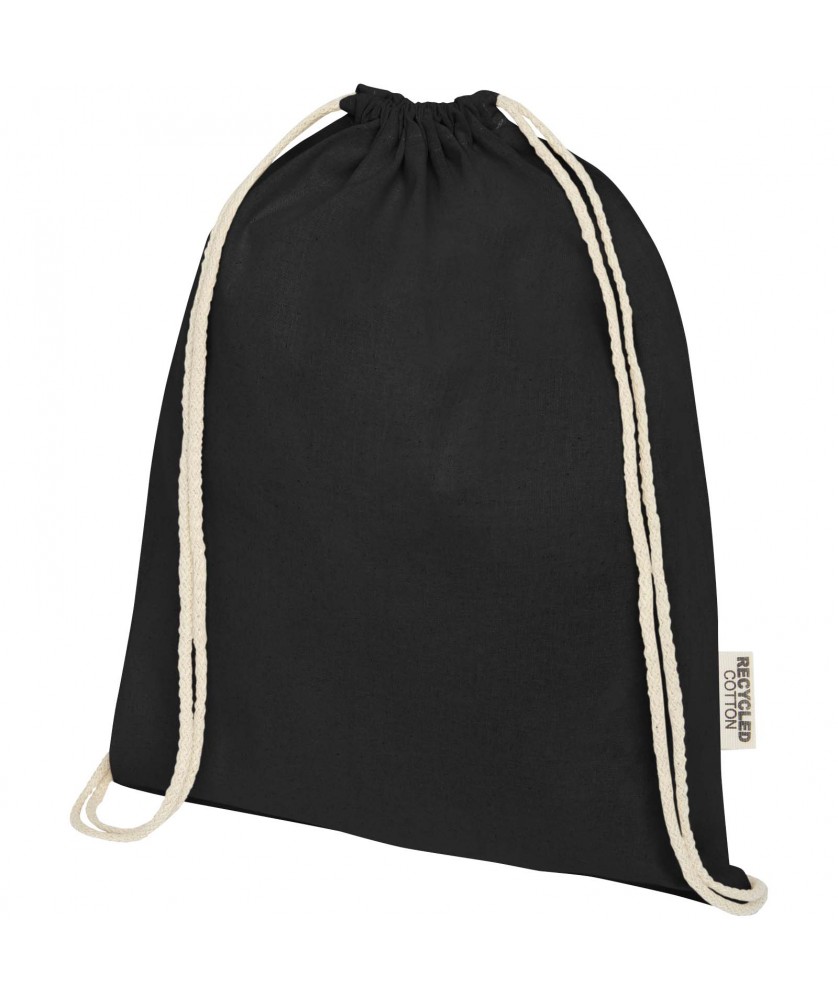Sacs à dos - Sac avec cordon Oregon en coton recyclé 140 g/m² certifié GRS | PRINTECOM