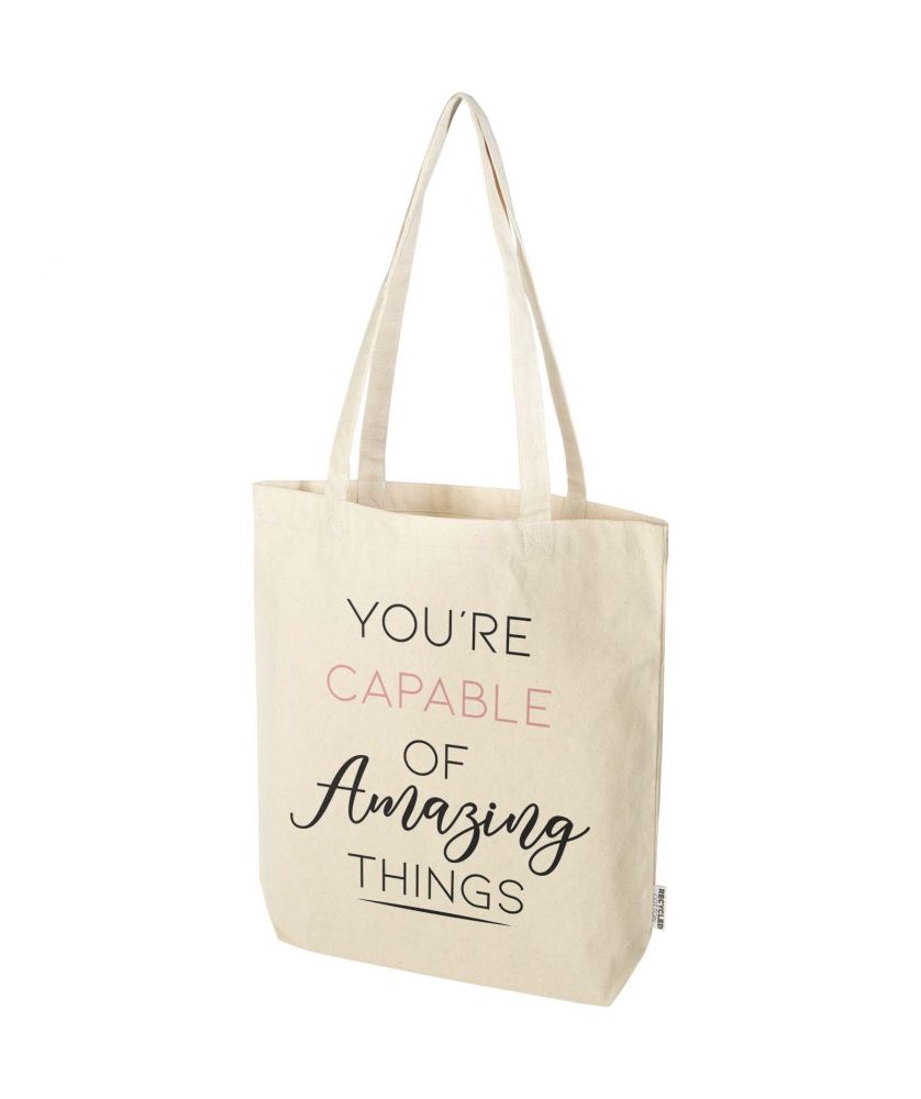 Tote bag coton recyclé GRS personnalisé 270 g 10 L Florida