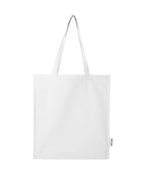 Tote bag coton recyclé GRS à soufflet personnalisé 270 g 14 L Florida Sacs Shopping et Tote Bags publicitaire