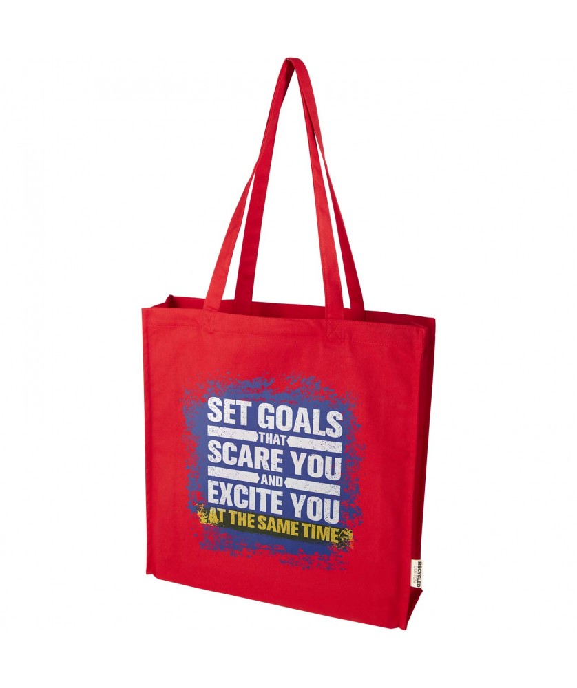 Sacs Shopping et Tote Bags - Sac shopping à soufflets Florida certifié GRS 270 g/m² 14L | PRINTECOM