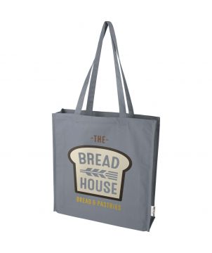 Tote bag coton recyclé GRS à soufflet personnalisé 270 g 14 L Florida Sacs Shopping et Tote Bags publicitaire