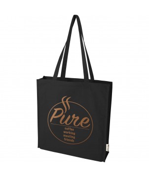 Sacs Shopping et Tote Bags - Sac shopping à soufflets Florida certifié GRS 270 g/m² 14L | PRINTECOM