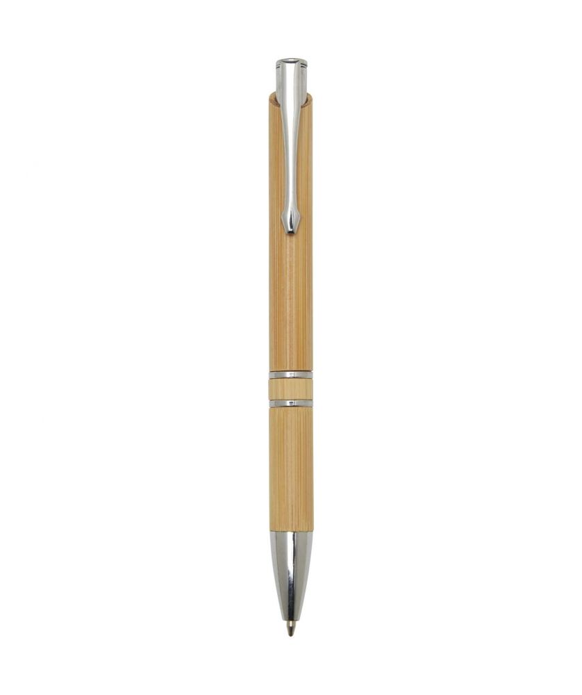 Stylo bille en bambou personnalisé Wicker (encre noire) Stylos publicitaire