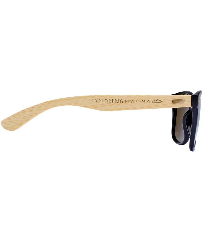 Lunettes de soleil personnalisées branches bambou Hue Lunettes de Soleil publicitaire