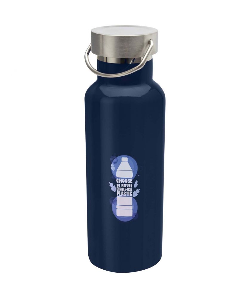 Bouteille d'eau isotherme personnalisée inox recyclé 500 ml Thor