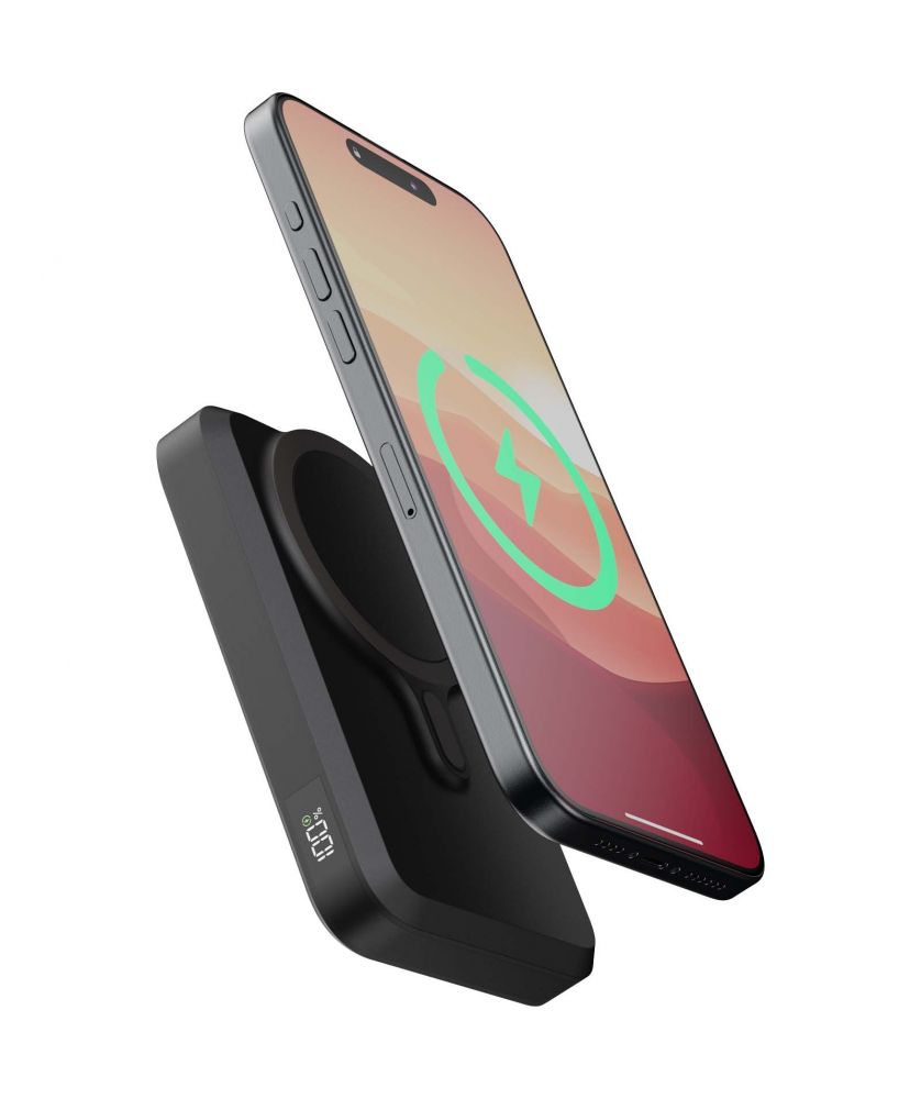Batterie externe magnétique sans fil 10 000 mAh personnalisée Xtorm FS5W101 Chargeurs et Batteries publicitaire