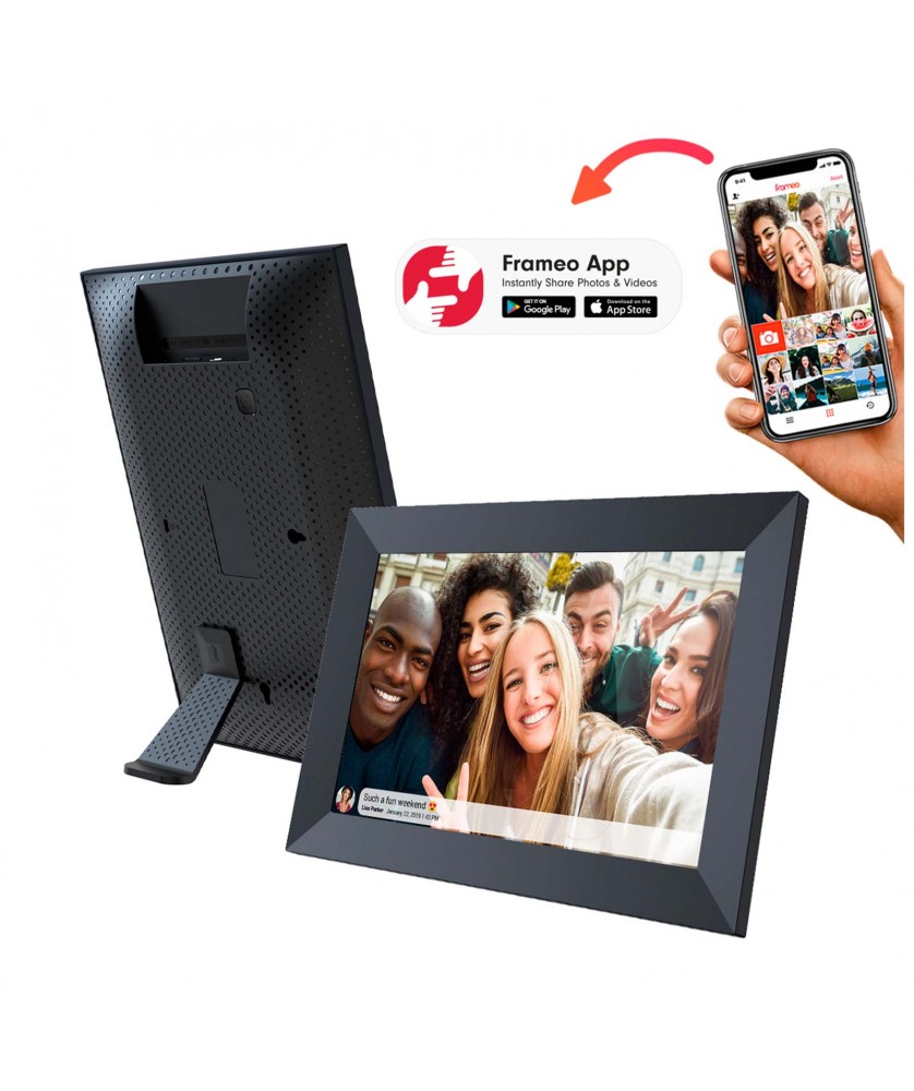Audio et Vidéo - Cadre photo numérique 10" Prixton Prado Frameo avec Wi-Fi | PRINTECOM
