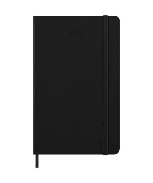 Agenda hebdomadaire vertical L 12 mois 2026 à couverture rigide Moleskine Carnets publicitaire