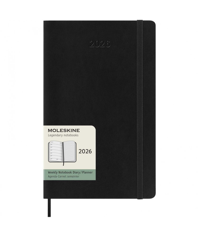 Carnets - Agenda L 12 mois Moleskine à couverture souple | PRINTECOM