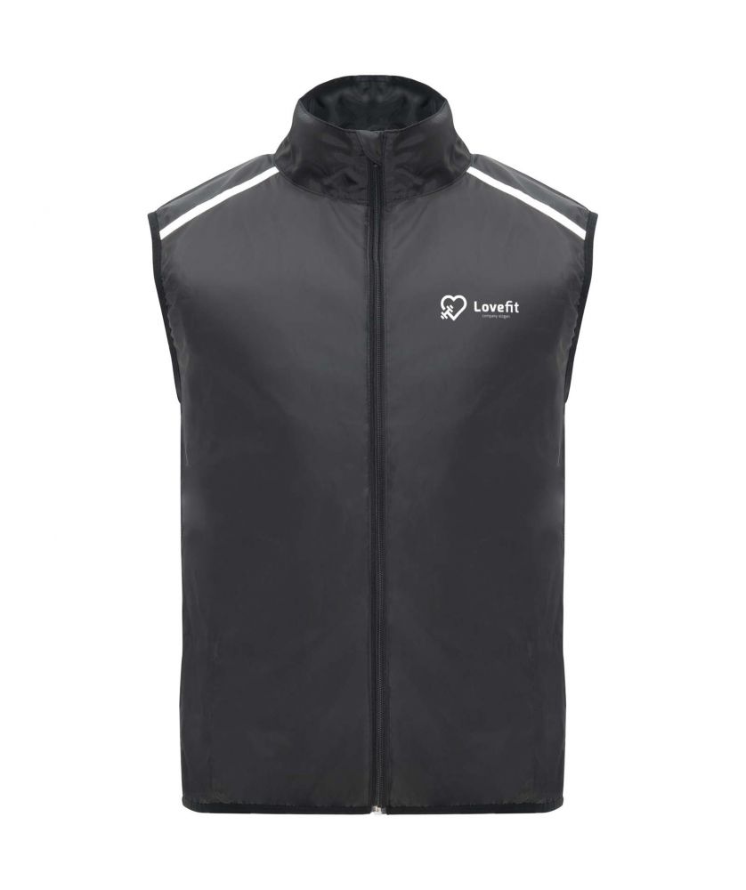 Bodywarmer de course unisexe personnalisé Jannu Textiles mode publicitaire