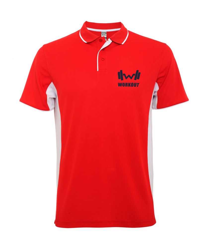 Polo sport unisexe personnalisé bicolore Montmelo Textiles mode publicitaire