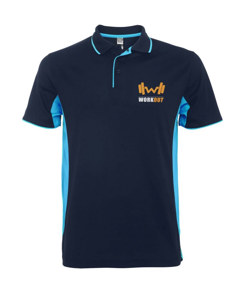 Polo sport unisexe personnalisé bicolore Montmelo Textiles mode publicitaire