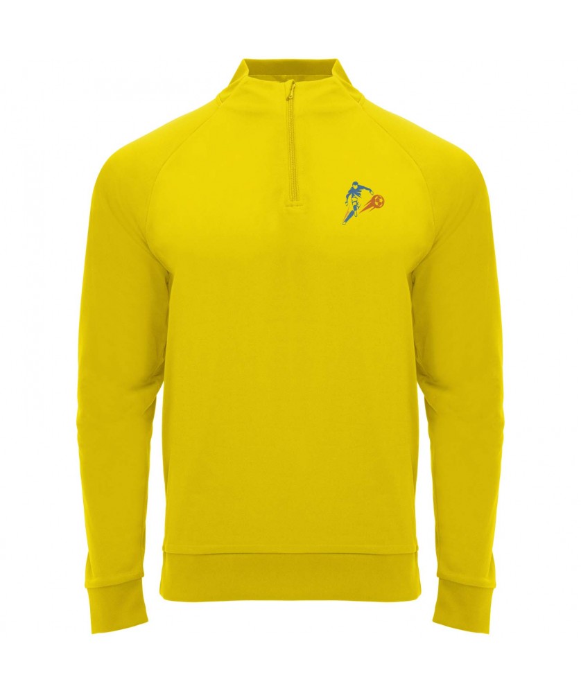 Textiles mode - Sweatshirt Epiro à manches longues unisexe avec fermeture demi-zip | PRINTECOM