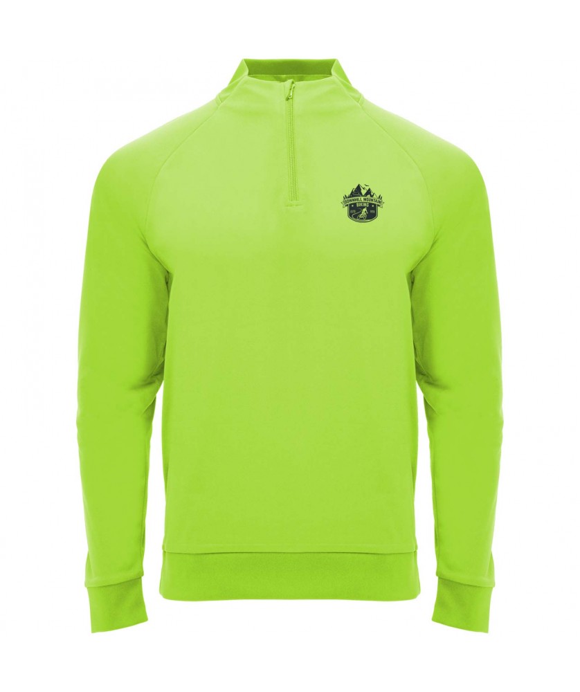 Textiles mode - Sweatshirt Epiro à manches longues unisexe avec fermeture demi-zip | PRINTECOM