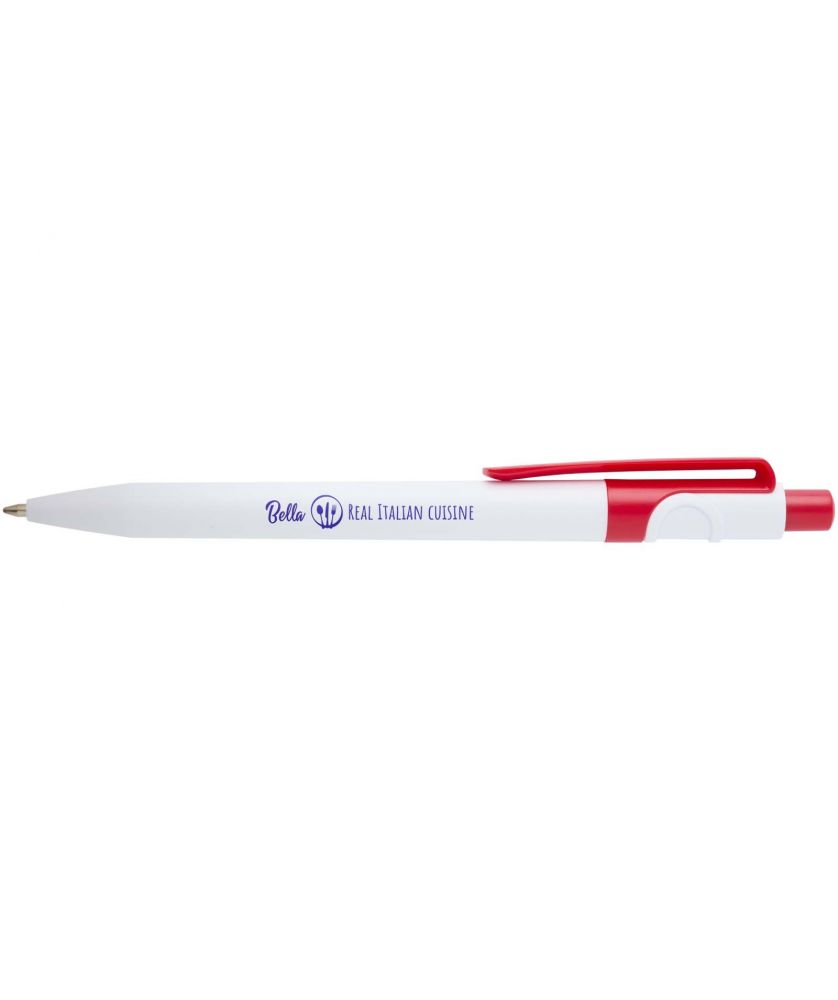 Stylo bille Unica en plastique recyclé personnalisé (encre bleue) Stylos publicitaire
