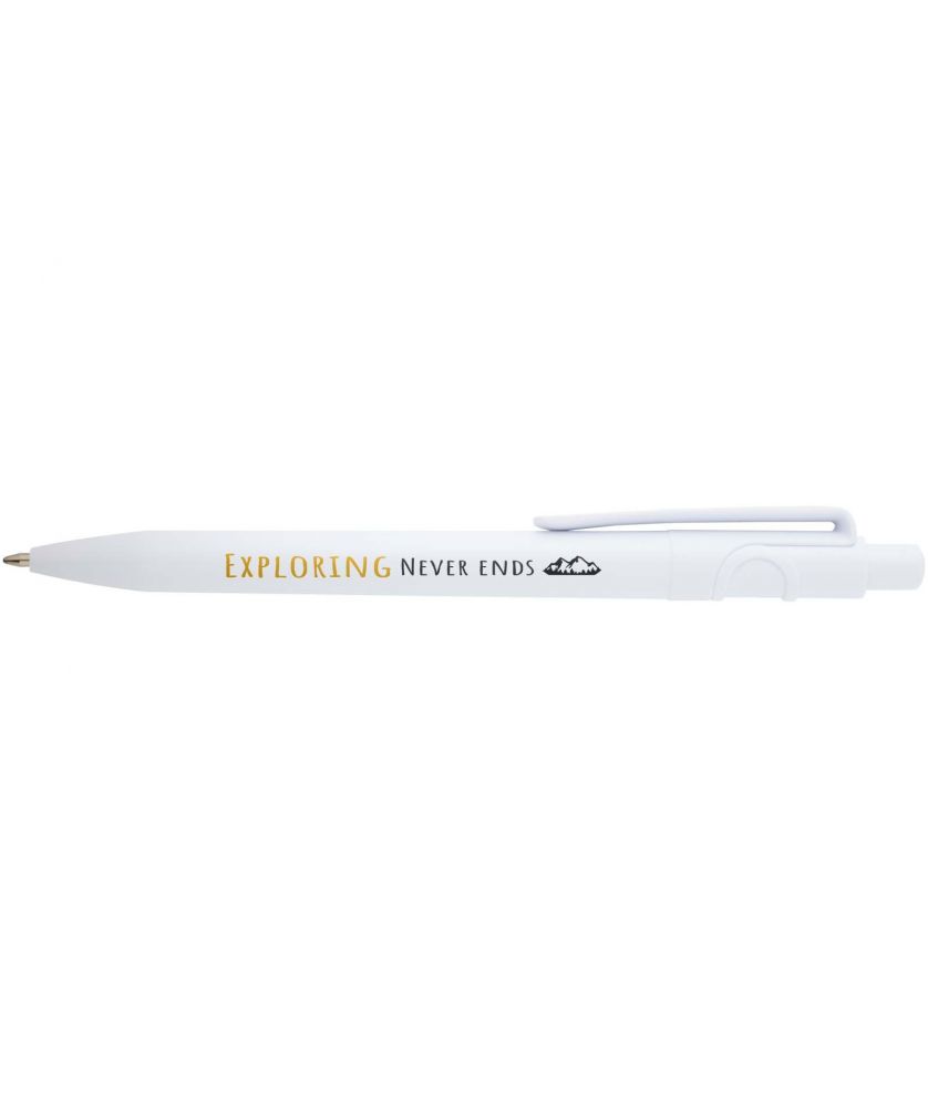 Stylo bille Unica en plastique recyclé personnalisé (encre noire)