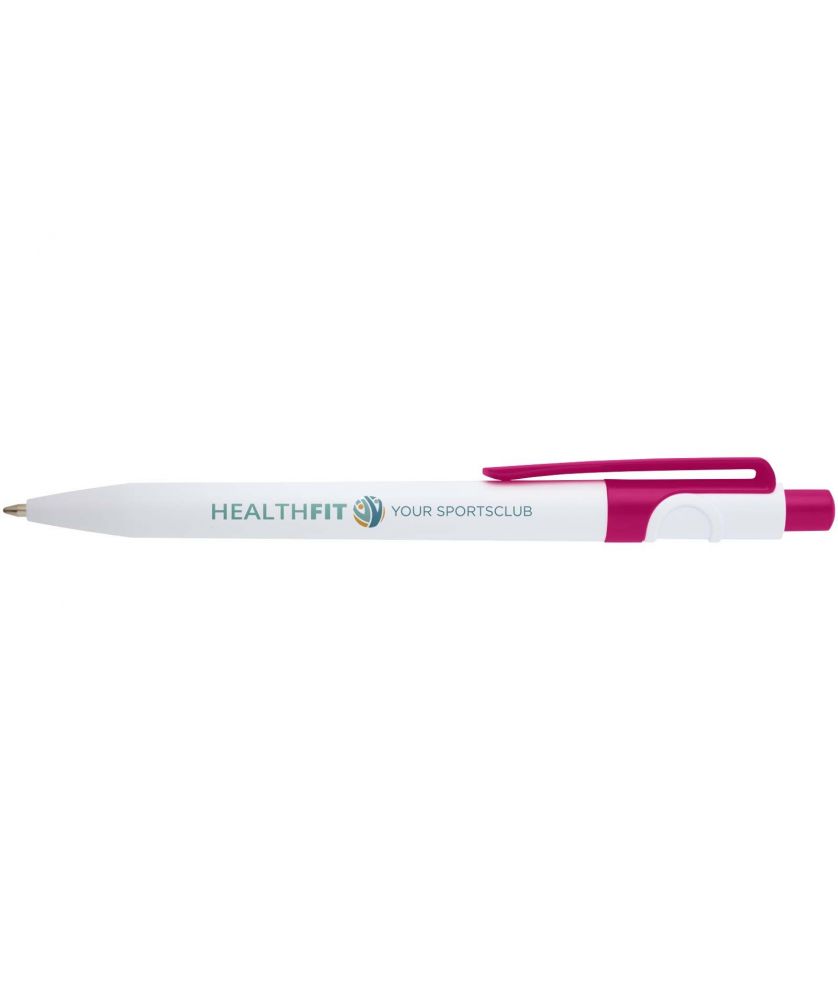 Stylo bille Unica en plastique recyclé personnalisé (encre noire) Stylos publicitaire