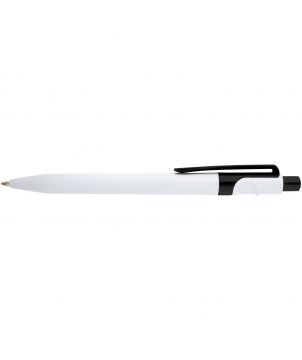 Stylo bille Unica en plastique recyclé personnalisé (encre noire) Stylos publicitaire
