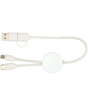 Câble 5 en 1 30 cm en plastique recyclé personnalisé Citala 27 W Accessoires de téléphonie publicitaire