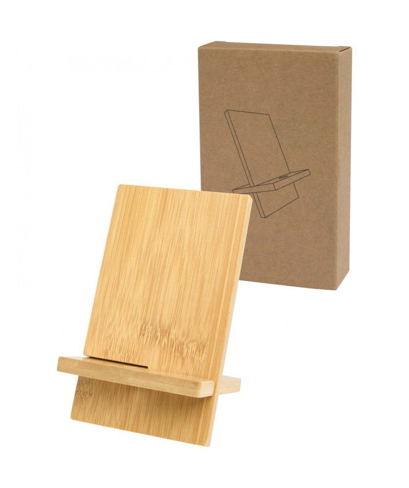 Accessoires de téléphonie - Suport téléphone amovible Ceibo en bambou | PRINTECOM