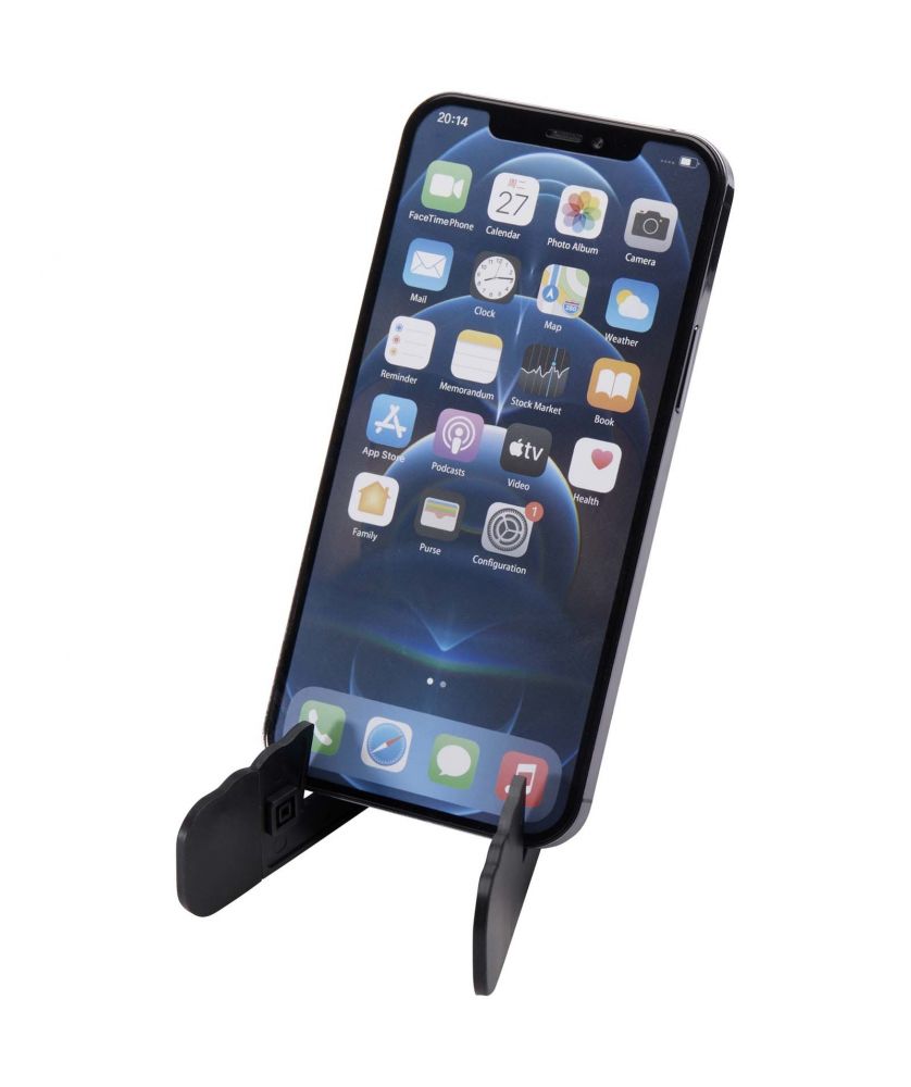 Support pliable téléphone et tablette en plastique recyclé personnalisé Buna Accessoires de téléphonie publicitaire