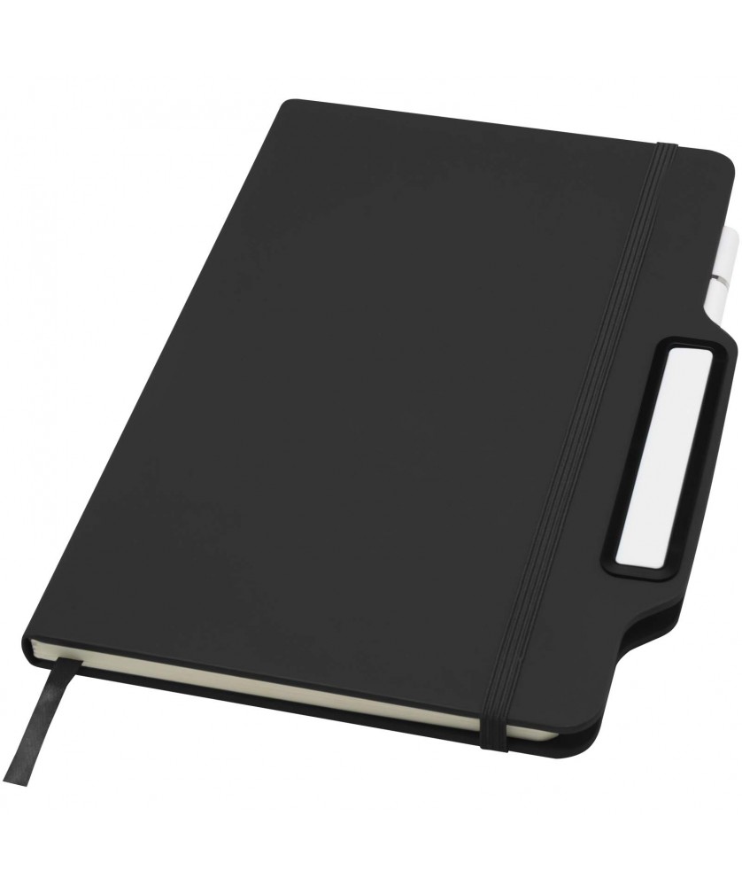 Carnets - Carnet à couverture rigide Nexus A5 avec stylo et crayon (encre noire) | PRINTECOM