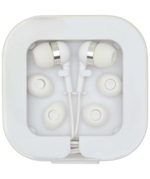Casque filaire USB-C avec boîte en plastique recyclé personnalisé Baekdu Audio et Vidéo publicitaire