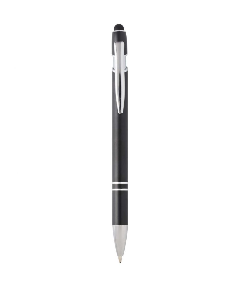 Stylo bille en aluminium recyclé finition argentée Kish (encre bleue)