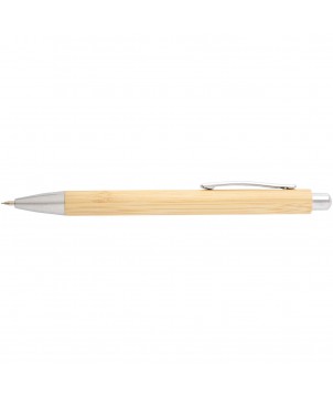 Stylos - Set stylo bille et porte-mine Oblys en bambou (encre noire) | PRINTECOM