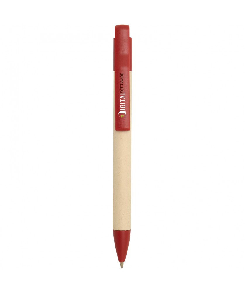 Stylos - Stylo bille Liliana en papier de canne à sucre (encre bleue) | PRINTECOM