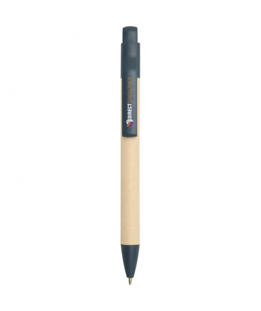 Stylos - Stylo bille Liliana en papier de canne à sucre (encre bleue) | PRINTECOM