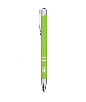 Stylo bille en aluminium recyclé Moneta (encre bleue) Stylos publicitaire