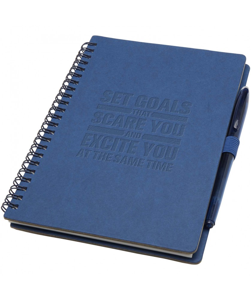 Carnets - Carnet A5 à couverture souple réutilisable et parure de stylos Slate (encre noire) | PRINTECOM