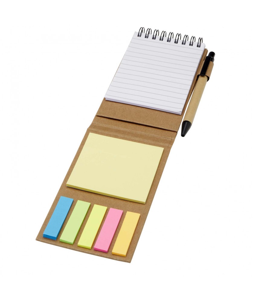 Stylos - Bloc-notes autocollant avec stylo bille Flipper (encre noire) | PRINTECOM