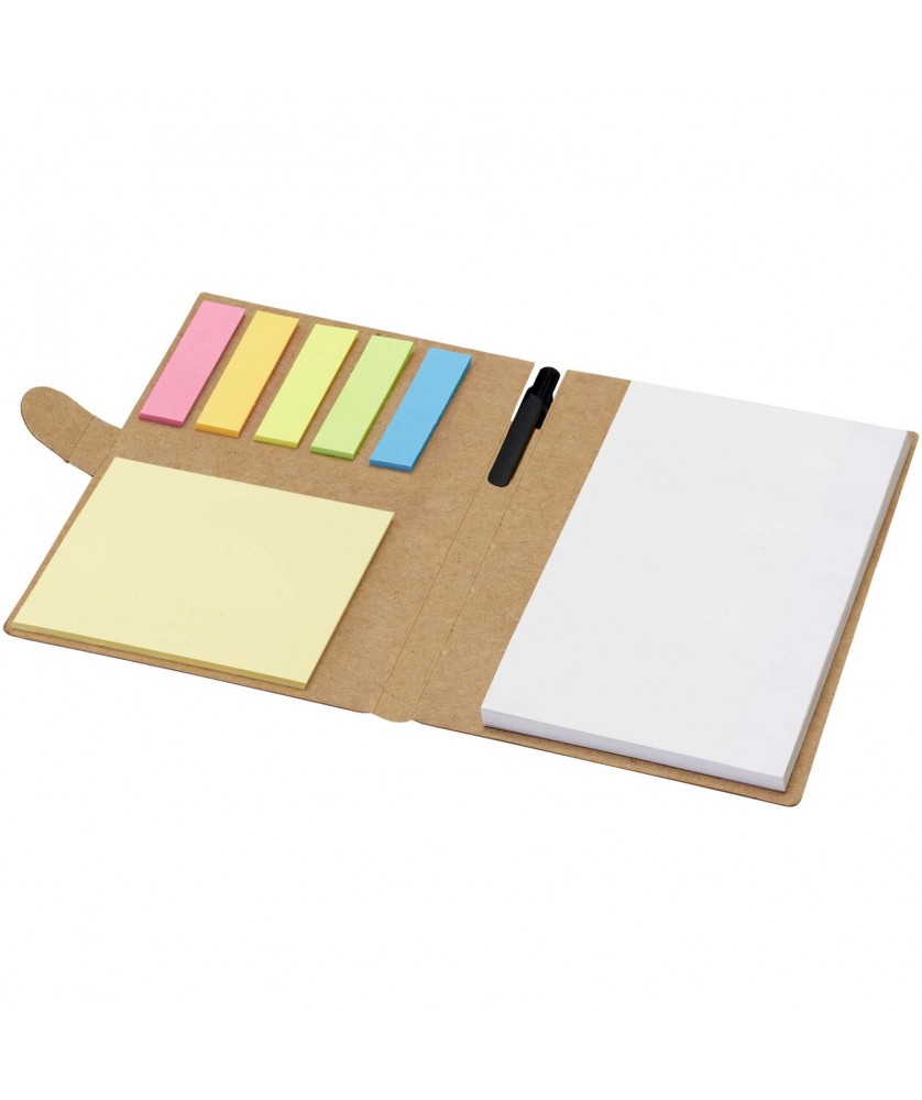 Stylos - Livret à notes autocollantes Swift avec stylo bille (encre noire) | PRINTECOM