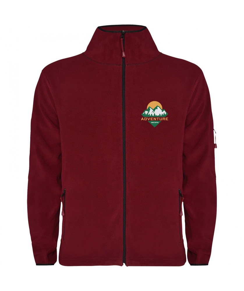 Textiles mode - Veste en polaire entièrement zippée Luciane pour homme | PRINTECOM