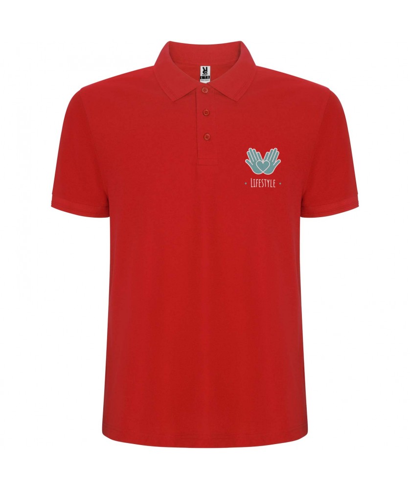 Textiles mode - Polo Pegaso Premium à manches courtes pour enfant | PRINTECOM