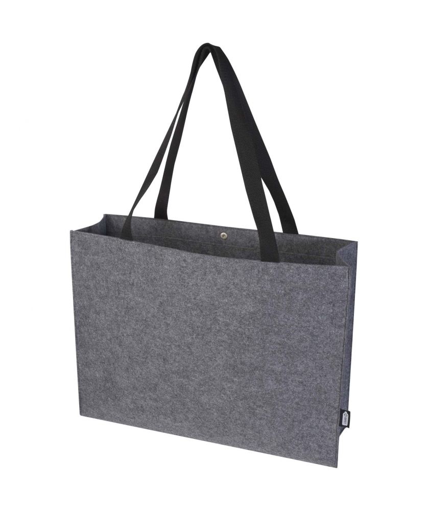 Sac shopping feutrine recyclée GRS à soufflet personnalisé 20 L Felta Sacs Shopping et Tote Bags publicitaire