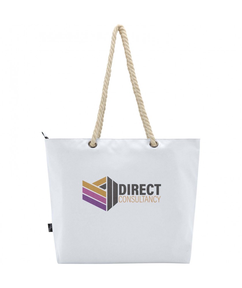 Sacs Shopping et Tote Bags - Sac shopping Panama recyclé GRS isotherme de plage avec poignées en cordelette 23L | PRINTECOM