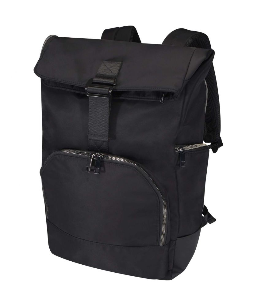 Sac à dos rolltop recyclé GRS personnalisé 15 pouces 18 L Rhine Sacs à dos publicitaire