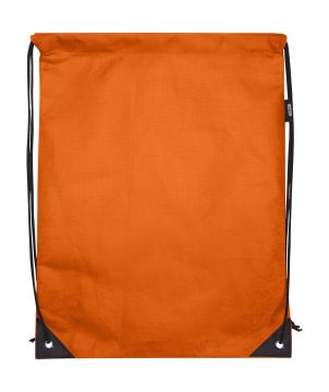 Sac à cordon non tissé recyclé GRS personnalisé 5 L Evergreen Sacs à dos publicitaire